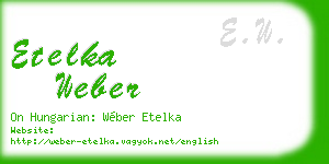 etelka weber business card